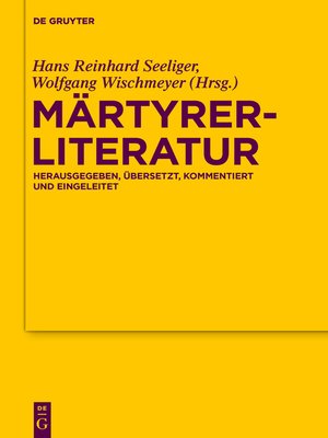 cover image of Märtyrerliteratur